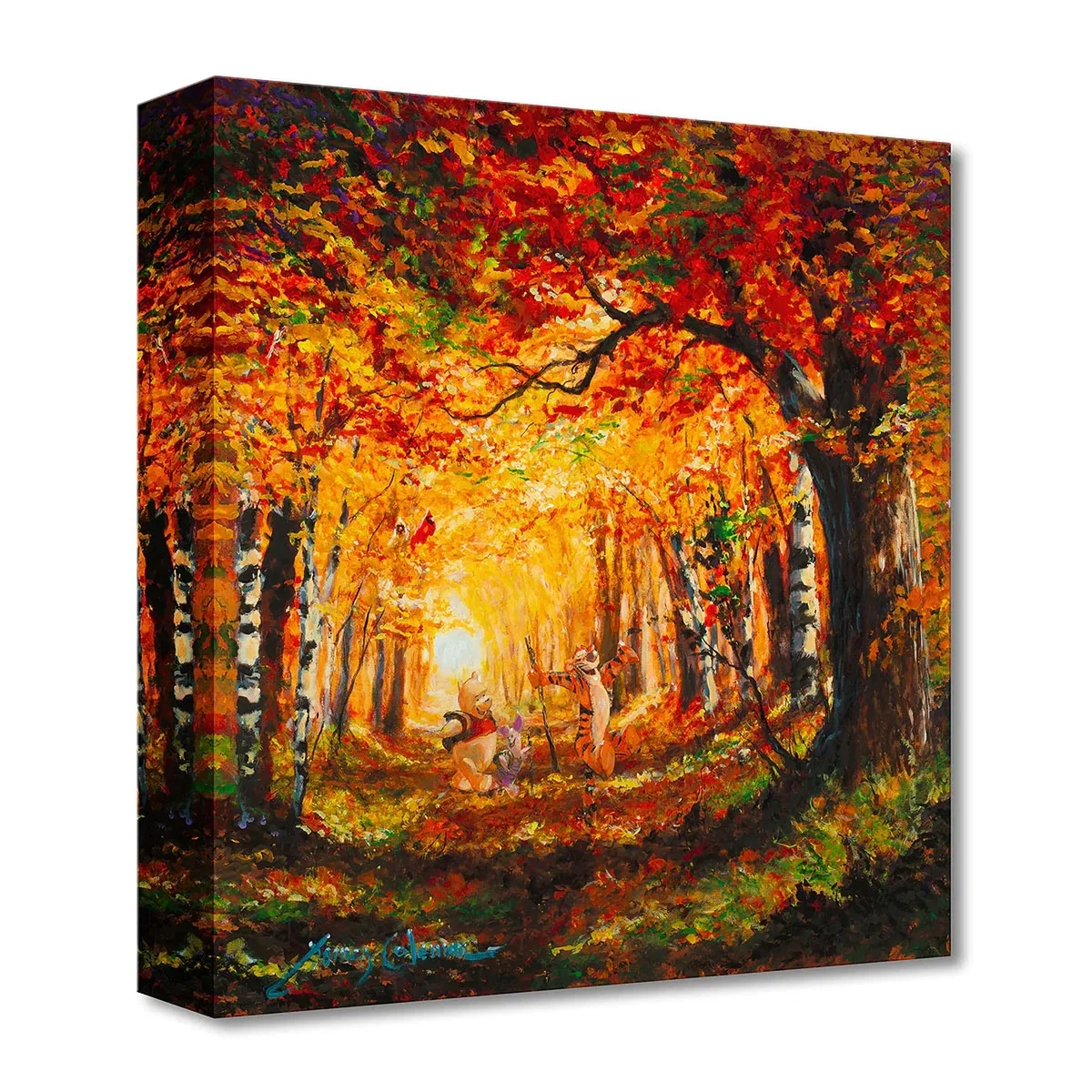 Fall Stroll by James Coleman — Gallery Wrapped Giclee On Canvas