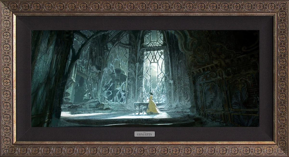 Belle Visits the West Wing Unframed by Disney Concepts — Giclee On Canvas