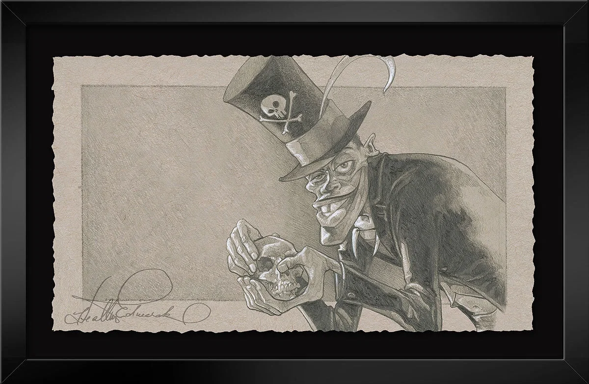 Friends on the Other Side Framed From The Princess and the Frog by Heather Edwards — Graphite Hand Deckled Giclee on Paper