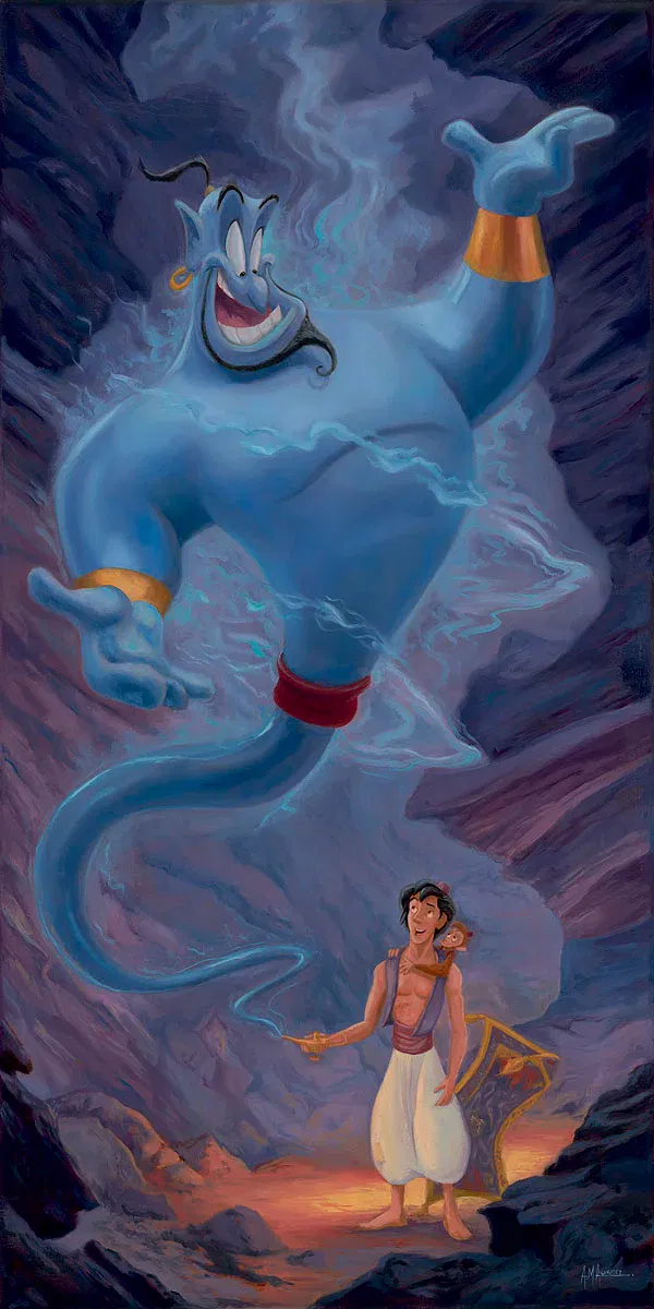 Friend Like Me by Angel Alvarez — Hand-Embellished Giclee on Canvas