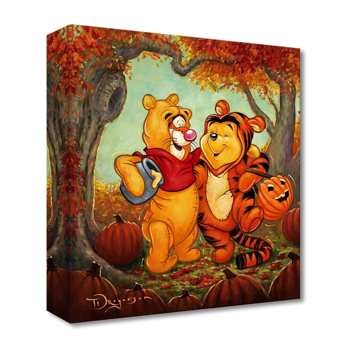 Friendship Masquerade From Winnie the Pooh by Tim Rogerson — Gallery Wrapped Giclee On Canvas