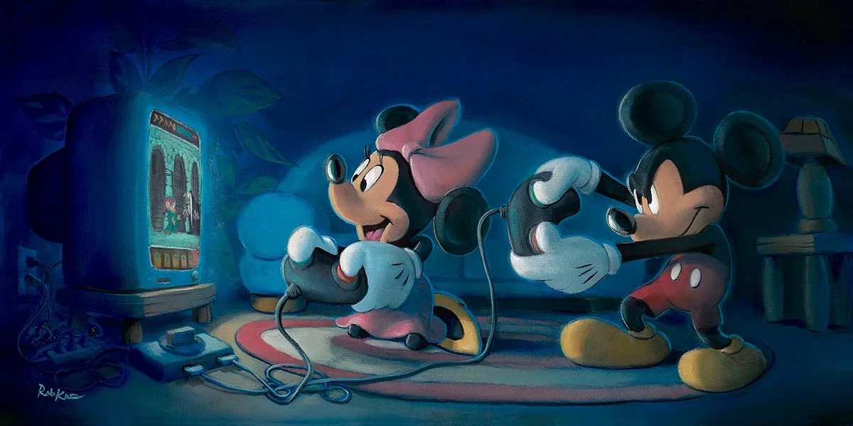 Game Night by Rob Kaz — Giclee On Canvas