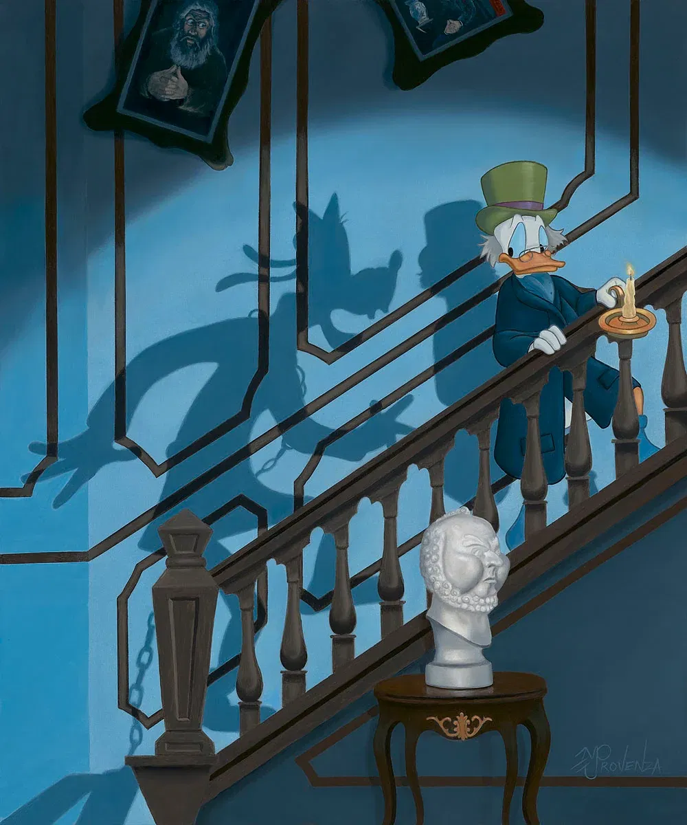 A Ghostly Encounter by Michael Prozenza — Hand-Embellished Giclee on Canvas