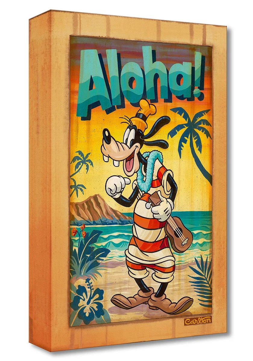 A Goofy Aloha From Hawaiian Holiday by Trevor Carlton — Gallery Wrapped Giclee On Canvas