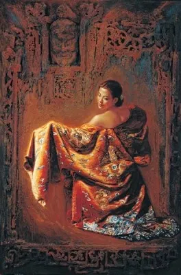 George Tsui - The Mask Chiarograph on Paper