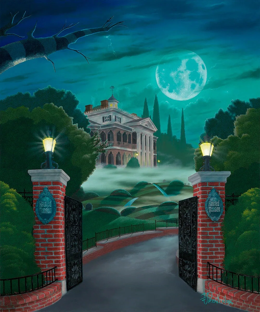 Welcome to the Haunted Mansion by Michael Prozenza — Giclee On Canvas