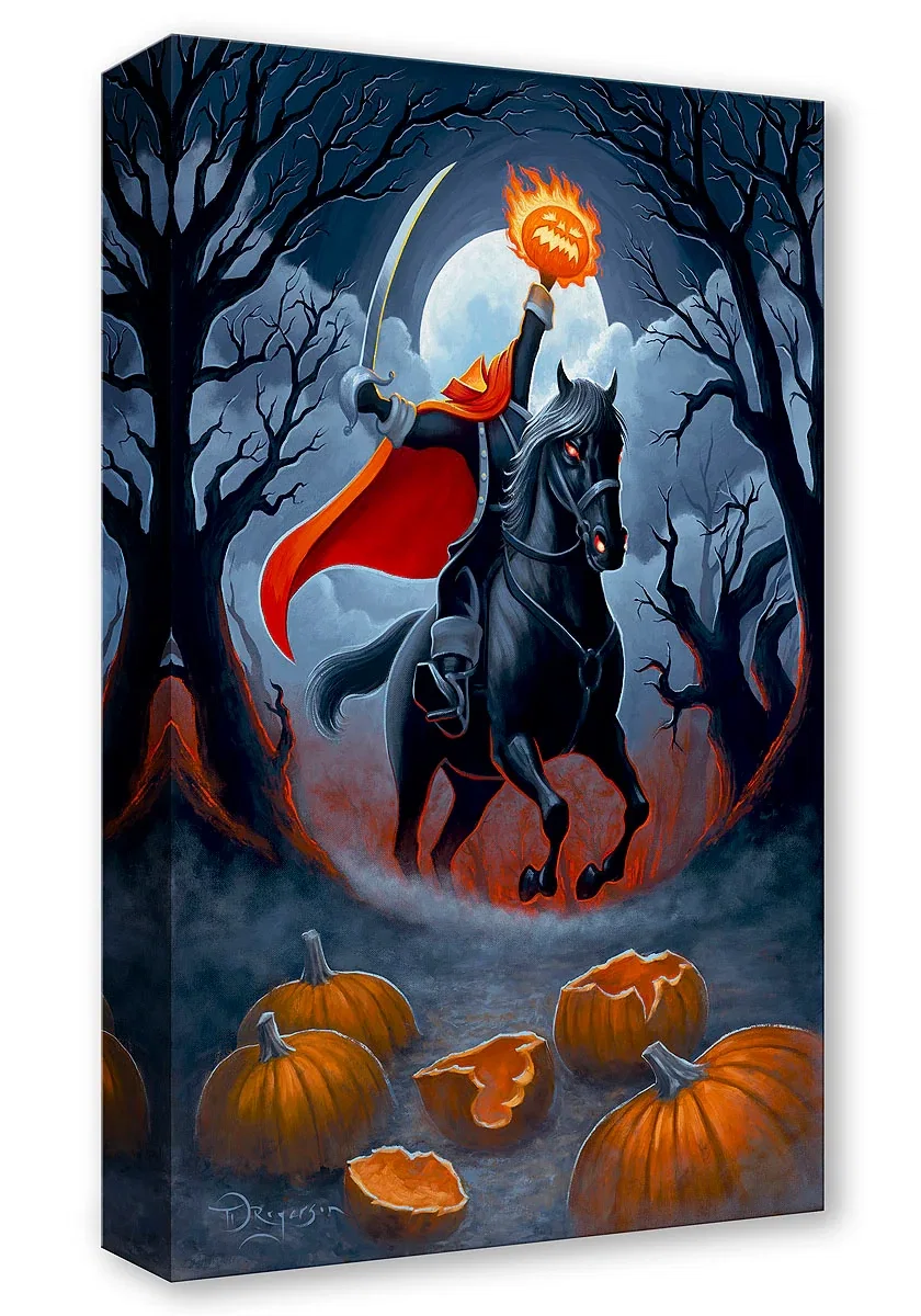 Headless Horseman Rides Tonight by Tim Rogerson — Hand-Embellished Giclee on Canvas