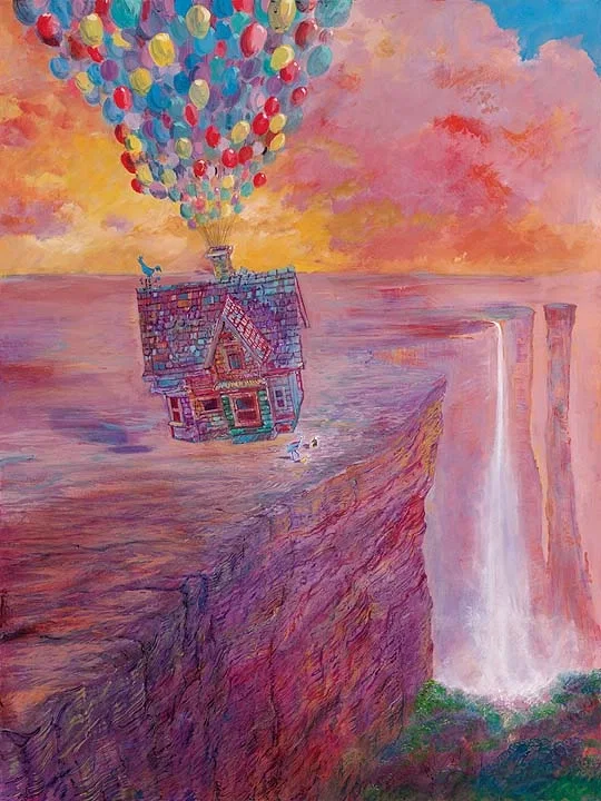 A Promise Fulfilled Petite - From Disney Up by Harrison Ellenshaw — Hand-Embellished Giclee on Canvas