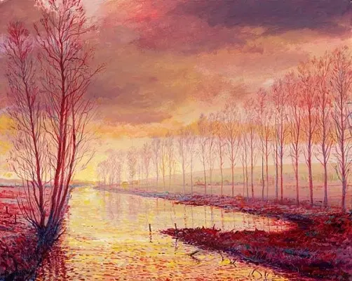 Harrison Ellenshaw - The River Indre Near Reignac