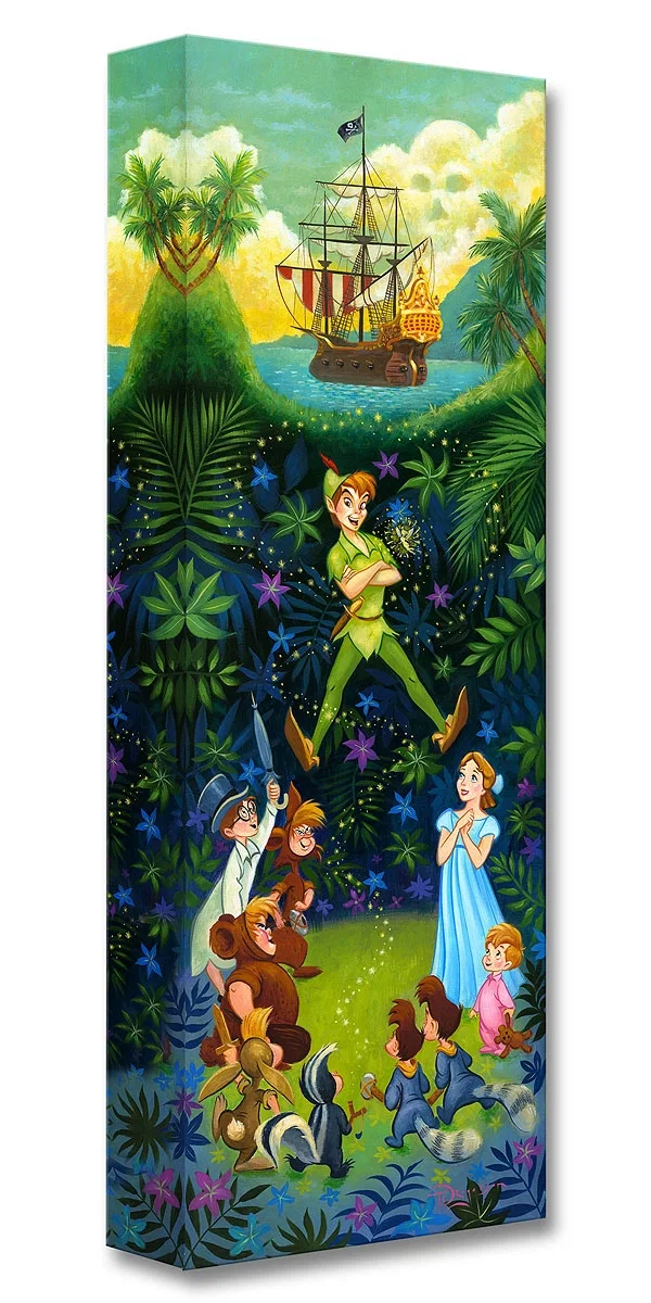 The Hero of Neverland From Peter Pan by Tim Rogerson — Gallery Wrapped Giclee On Canvas