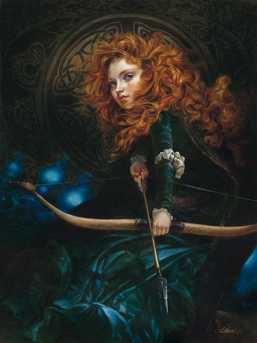 Her Father's Daughter Chiarograph Remarque Edition by Heather Edwards — Giclee On Paper