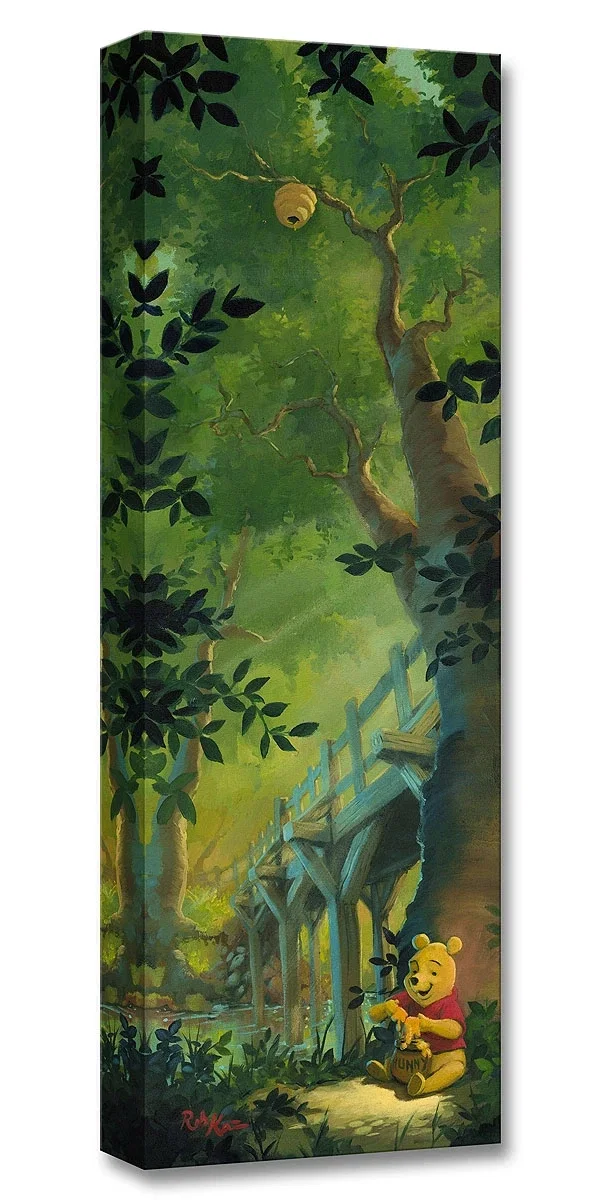 Hungry for Hunny by Rob Kaz — Hand-Embellished Giclee on Canvas