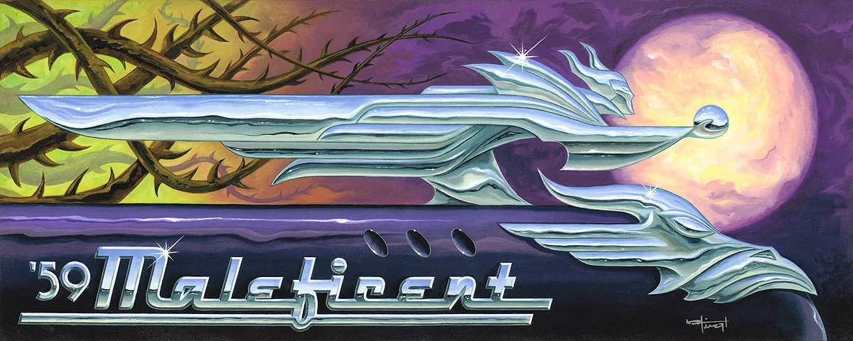 59 Malefincent - From Disney Movie Sleeping Beauty by Mike Kungl — Hand-Embellished Giclee on Canvas