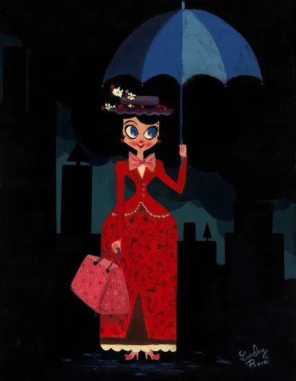 Lorelay Bove - Marys Umbrella Giclee on Canvas