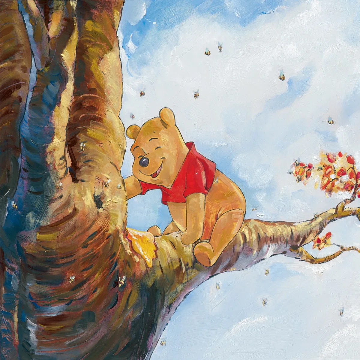 Out On A Limb - From Disney Winnie the Pooh by Jim Salvati — Giclee On Canvas
