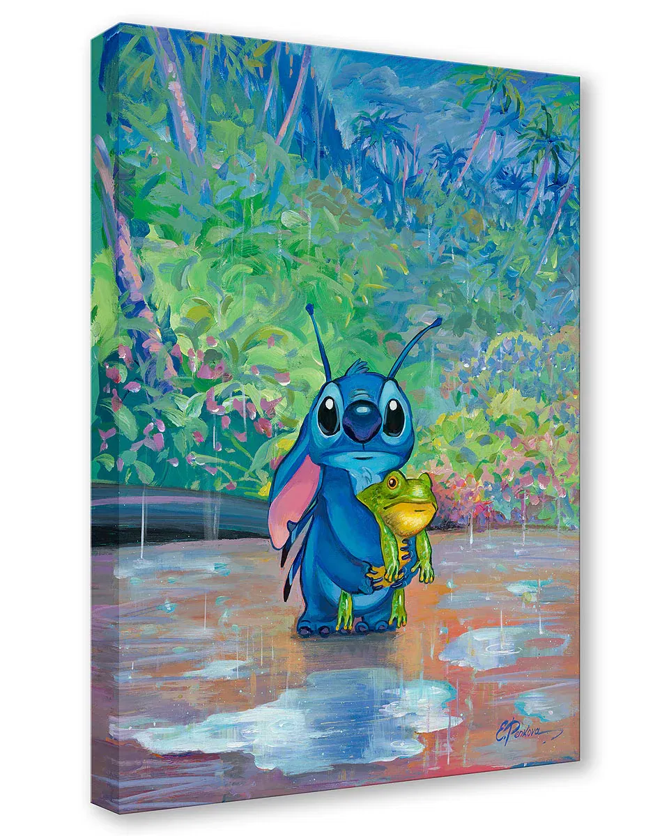I Love My Frog by Elena Penkova — Gallery Wrapped Giclee On Canvas