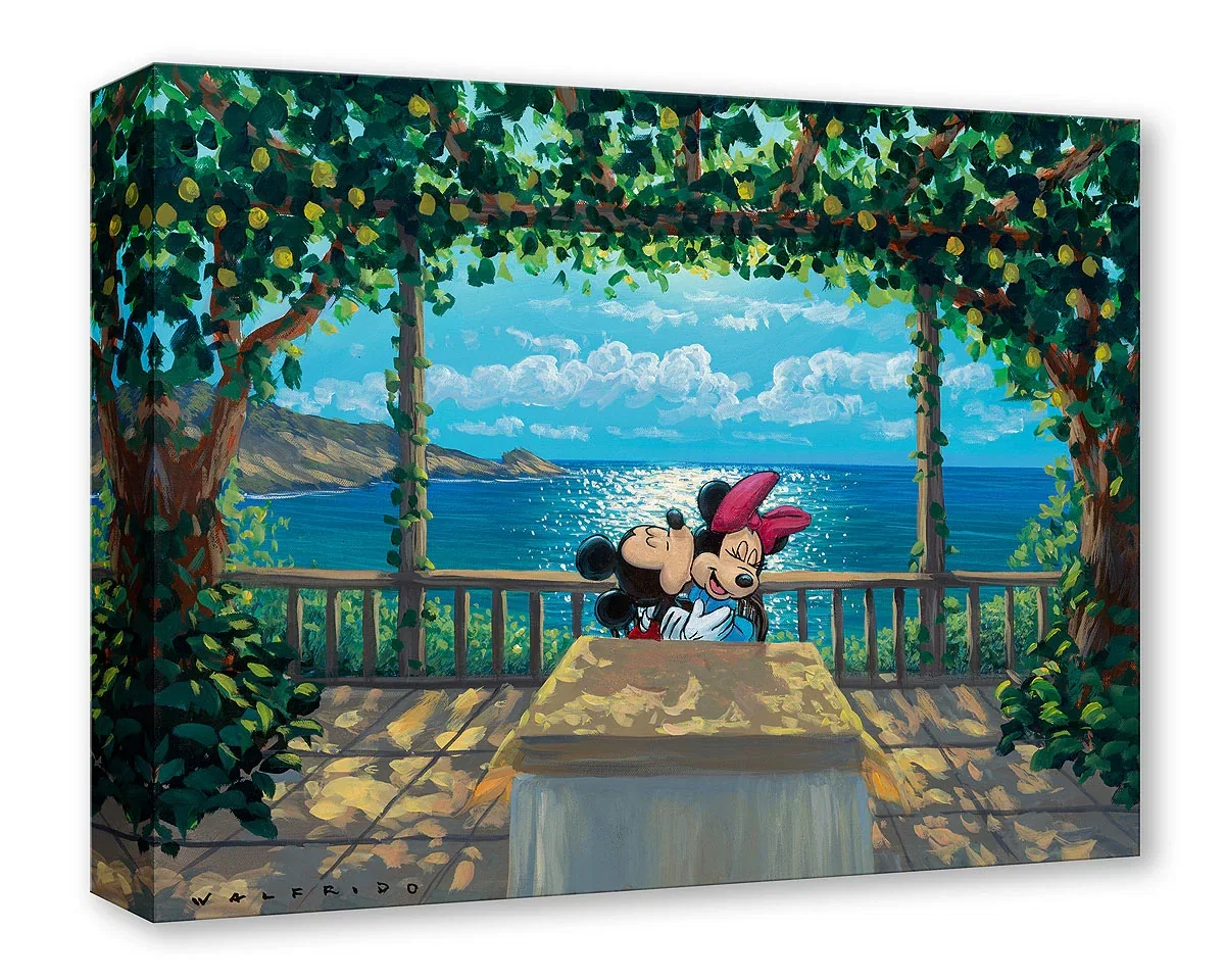 Lunch Under the Lemon Trees by Walfrido Garcia — Gallery Wrapped Giclee On Canvas