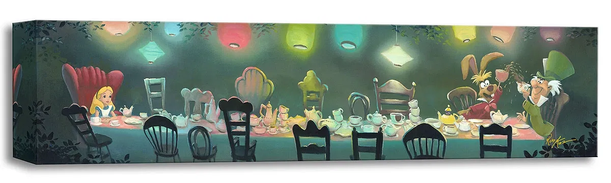 A Mad Tea Party - From Disney Alice in Wonderland by Rob Kaz  — Gallery Wrapped Giclee On Canvas