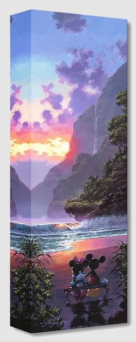 Majestic Island From Mickey And Minnie by Rodel Gonzalez — Gallery Wrapped Giclee On Canvas