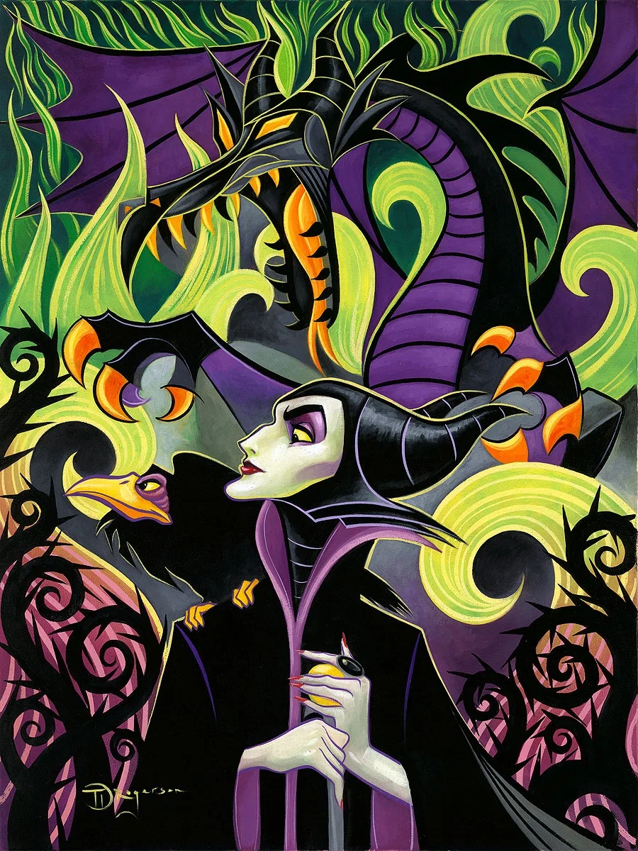 Maleficent's Fury Premier Edition - From Disney Sleeping Beauty by Tim Rogerson — Giclee On Paper