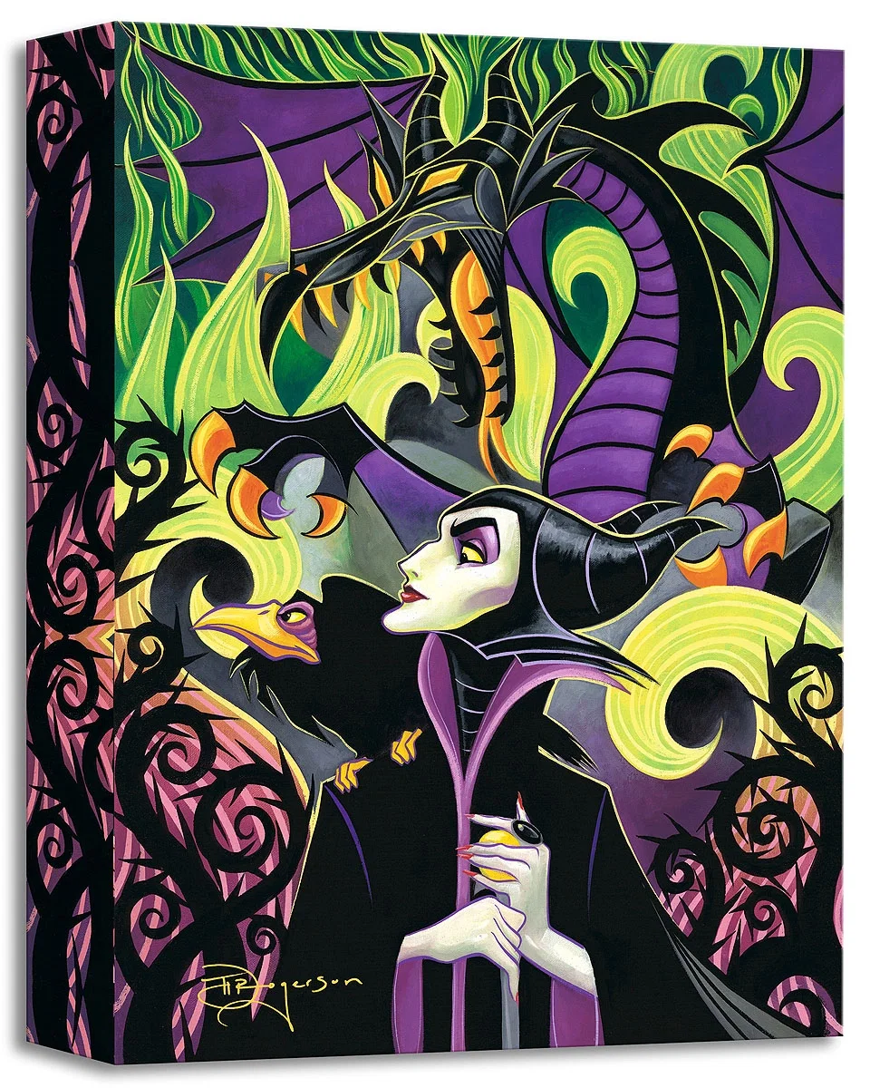 Maleficent's Fury From Disney Sleeping Beauty by Tim Rogerson — Gallery Wrapped Giclee On Canvas