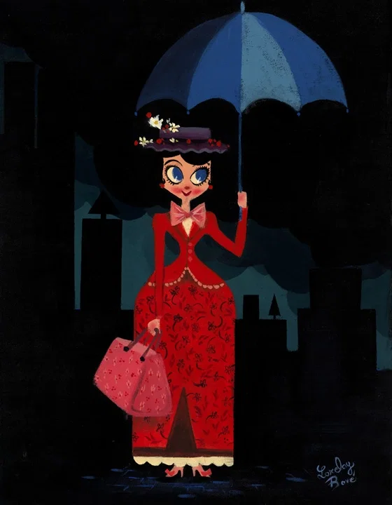 Marys Umbrella by Lorelay Bove — Giclee On Canvas