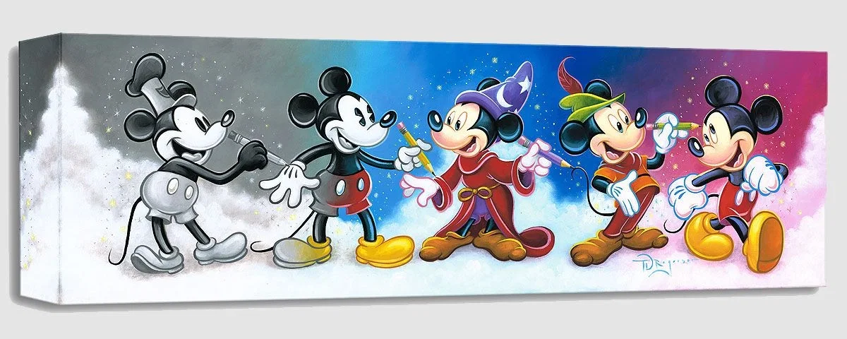 Mickey's Creative Journey by Tim Rogerson — Gallery Wrapped Giclee On Canvas