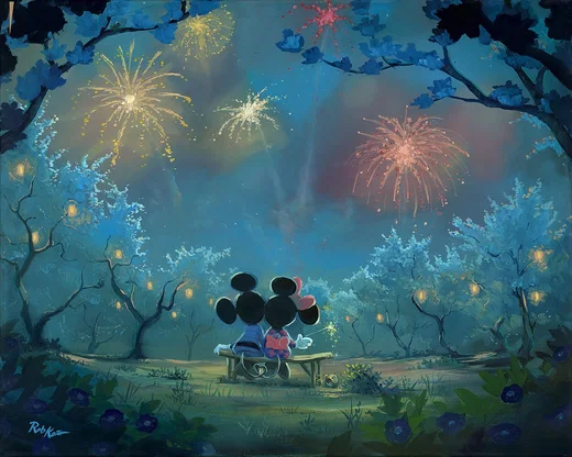 Memories of Summer Mickey and Minnie by Rob Kaz