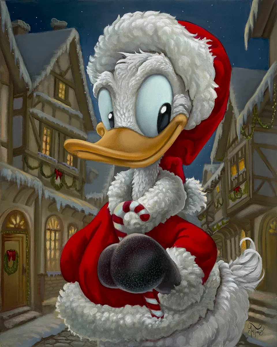 Merry Donald by Jared Franco — Hand-Embellished Giclee on Canvas