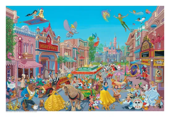 Manuel Hernandez - The Happiest Street on Earth Giclee on Canvas Deluxe