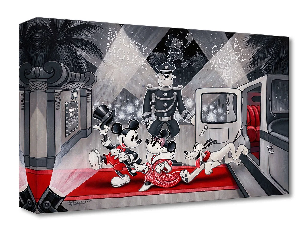 Mickey's Gala Premiere From Mickey's Gala Premiere by Tim Rogerson — Gallery Wrapped Giclee On Canvas