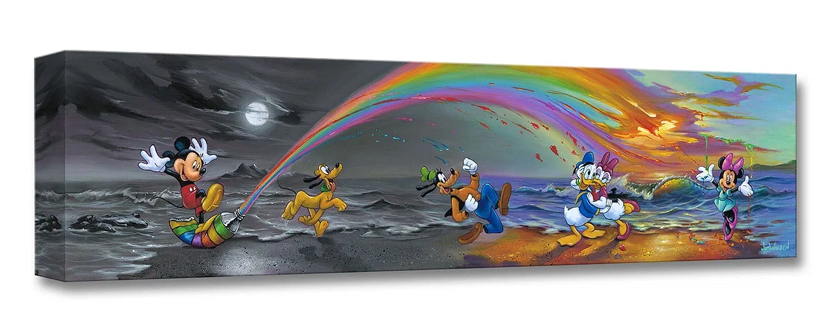 Mickey Makes Our Day by Jim Warren — Gallery Wrapped Giclee On Canvas
