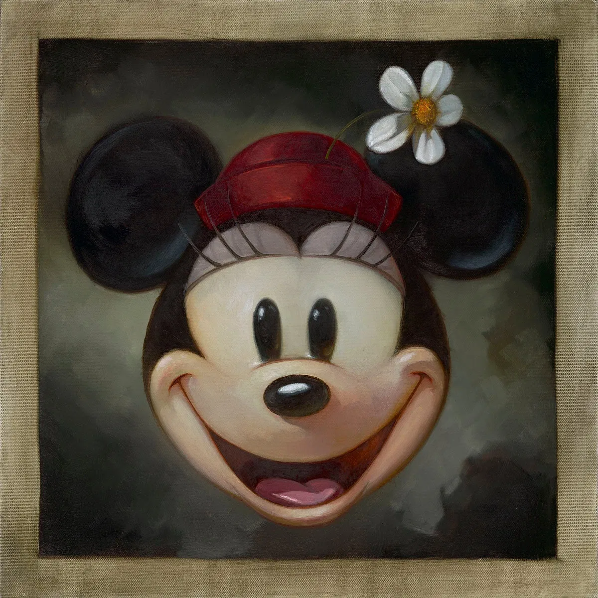 Minnie: Chiaroscuro by Heather Edwards — Hand-Embellished Giclee on Canvas