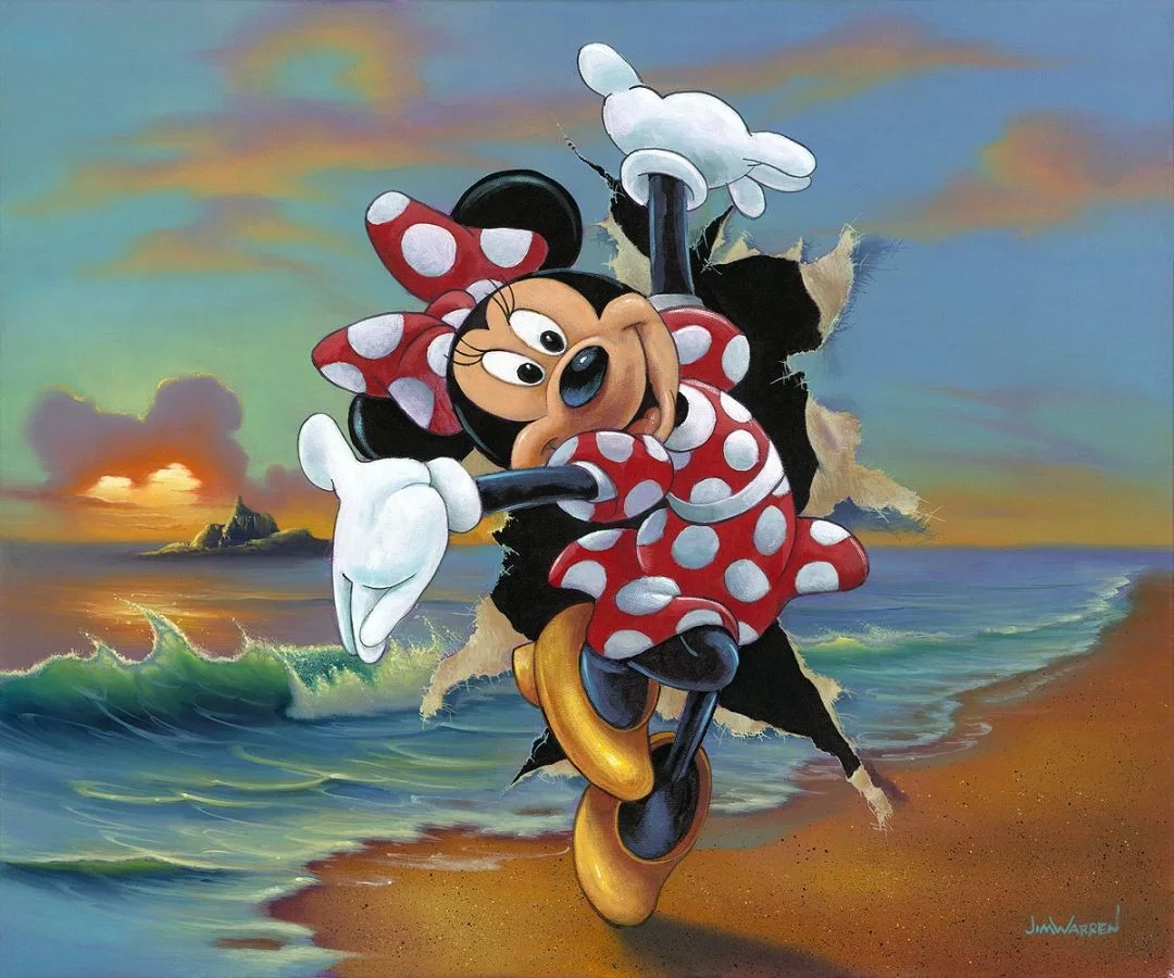 Minnie's Grand Entrance by Jim Warren — Hand-Embellished Giclee on Canvas