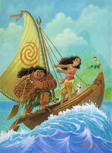 Tim Rogerson - Moana Knows the Way Gallery Wrapped