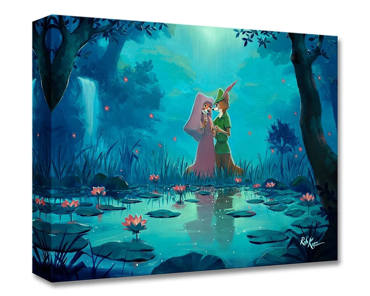 Moonlight Proposal by Rob Kaz — Gallery Wrapped Giclee On Canvas