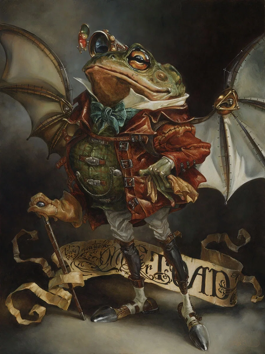 Mr. Toad's Joy Ride by Michael Humphries — Hand-Embellished Giclee on Canvas