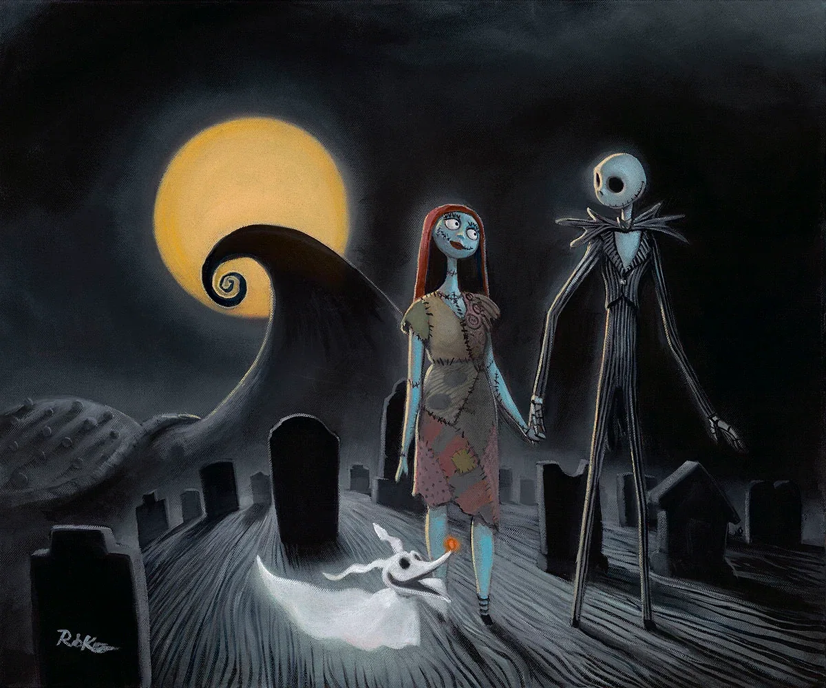 Forevermore  Nightmare Before Christmas by Rob Kaz — Gallery Wrapped Giclee On Canvas