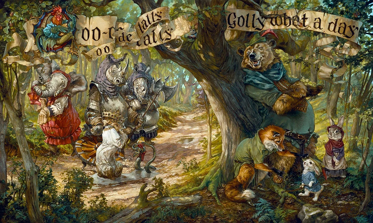 Oo-De-Lally by Heather Edwards — Hand-Embellished Giclee on Canvas