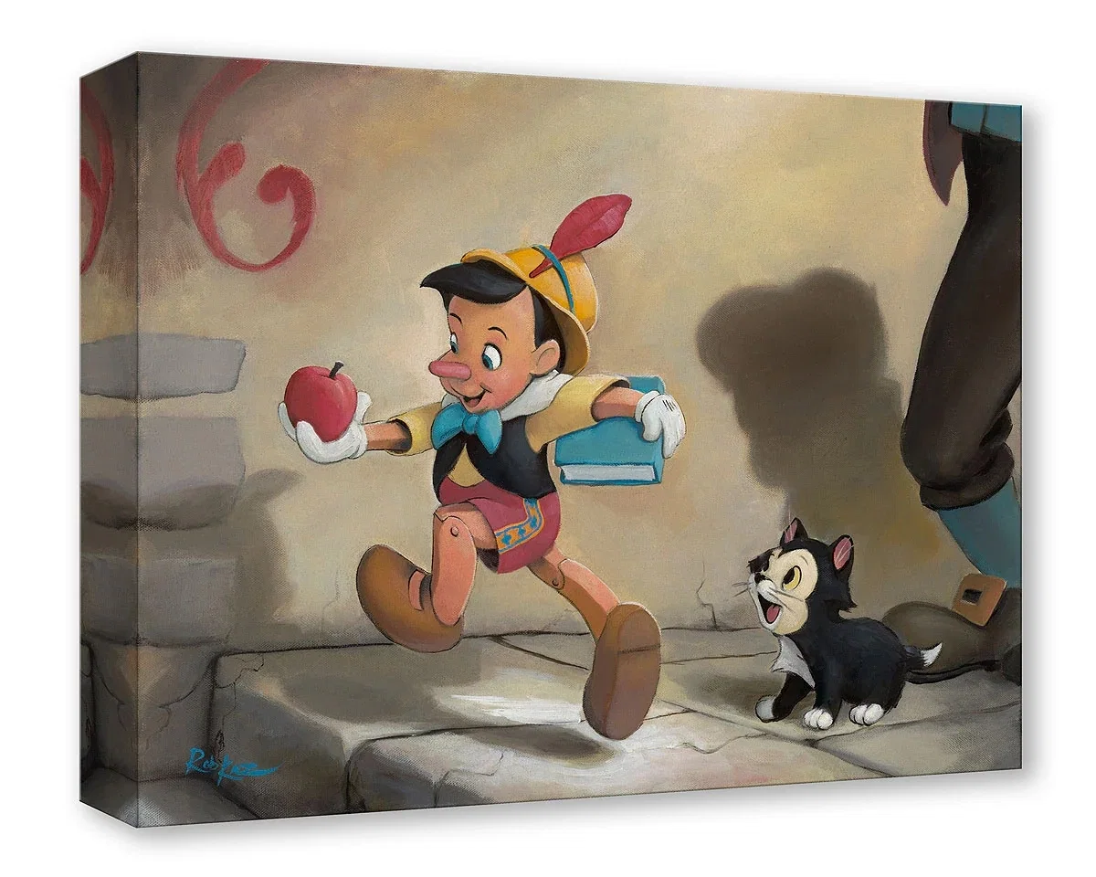 Off to School by Rob Kaz — Gallery Wrapped Giclee On Canvas