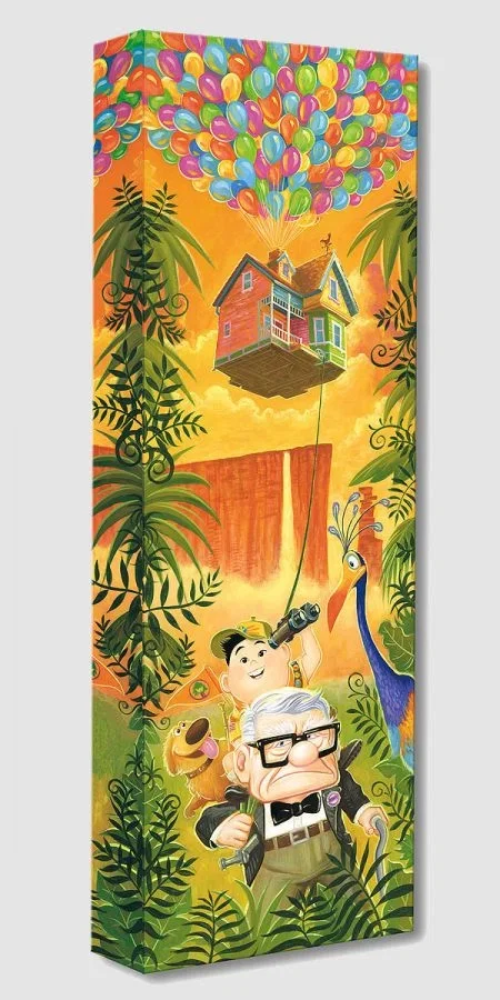 Journey to Paradise Falls From The Movie Up by Tim Rogerson — Gallery Wrapped Giclee On Canvas