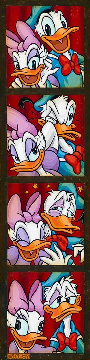 Photo Booth Chaos by Trevor Carlton — Hand-Embellished Giclee on Canvas