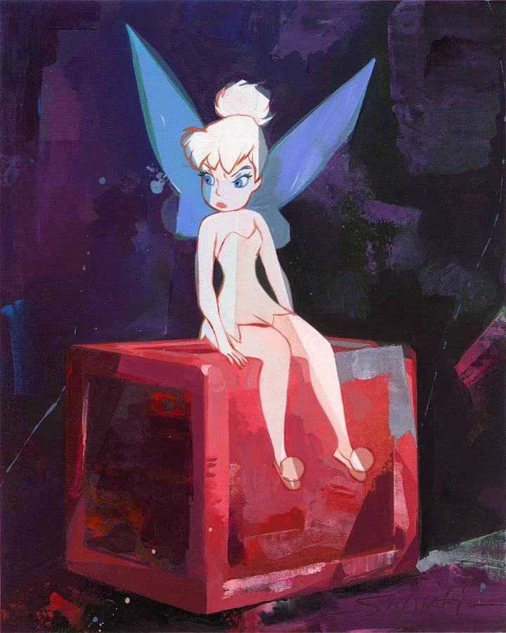 Pixie Block - From Disney Peter Pan by Jim Salvati — Hand-Embellished Giclee on Canvas