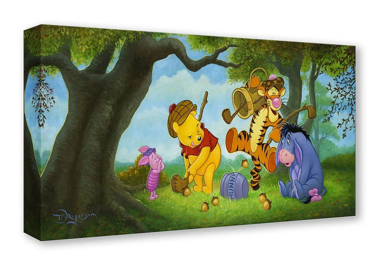 Pooh Over Par by Tim Rogerson — Gallery Wrapped Giclee On Canvas
