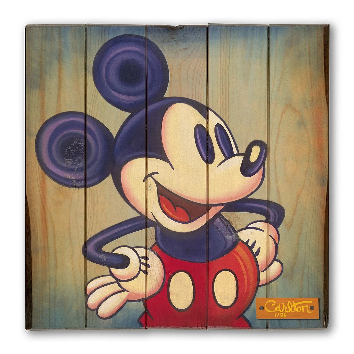Proud to be a Mouse Giclee On Reclaimed Wood by Trevor Carlton