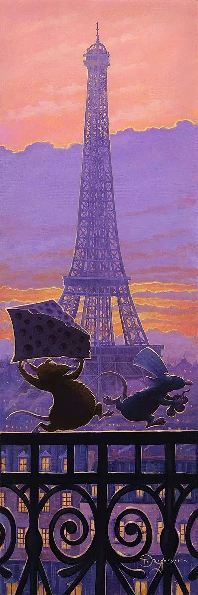 Race to the Kitchen by Tim Rogerson — Giclee On Canvas