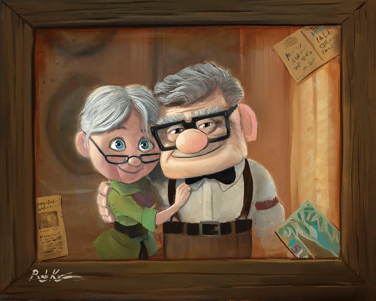Reflecting on Life From The Movie Up by Rob Kaz — Giclee On Canvas