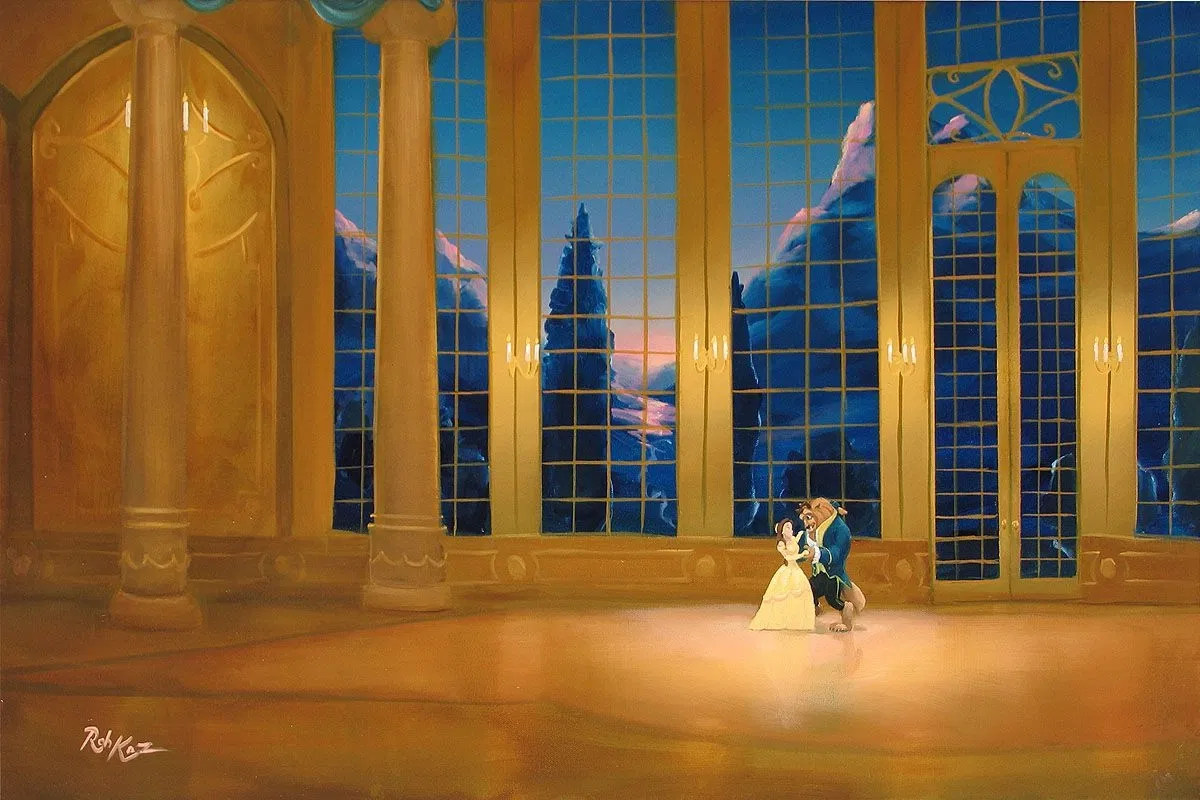 True as it Can Be Giclee on Canvas - From Disney Beauty and The Beast by Rob Kaz 