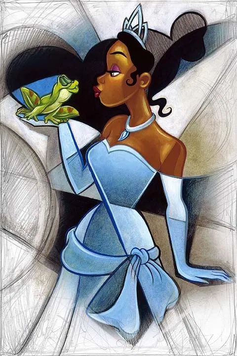 The Kiss Embelished Giclee On Canvas by Tim Rogerson