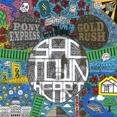 Sactown Heart by Tennessee Loveless — Hand-Embellished Giclee on Canvas